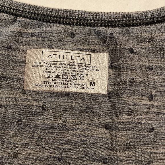 Athleta Radiance Tee Gray Space Seamless - Picture 6 of 6